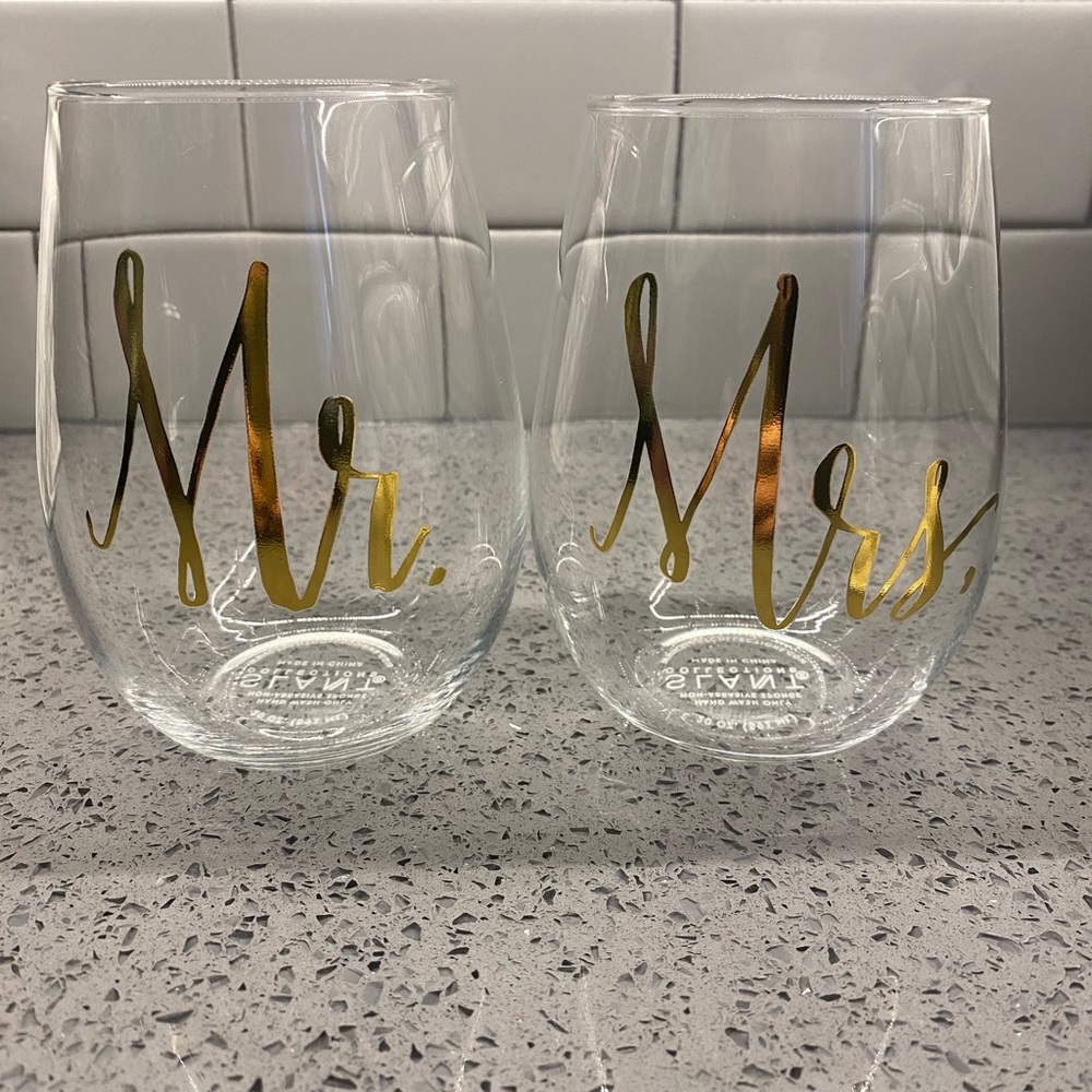 Me. And Mrs. Wine glasses